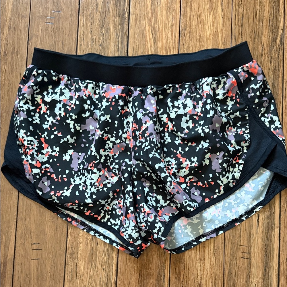 Under Armour Black and Multicolor Athletic Shorts